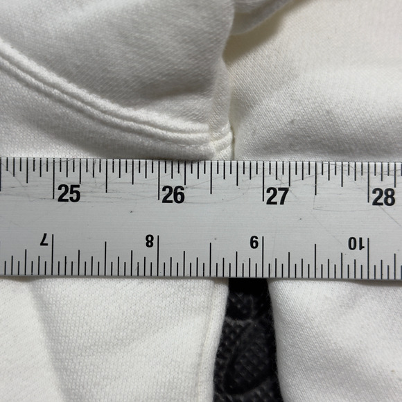 DKNY Sweatshirt Women's XL White Logo Long Sleeve Crew Neck Pullover Gorpcore - Picture 6 of 6